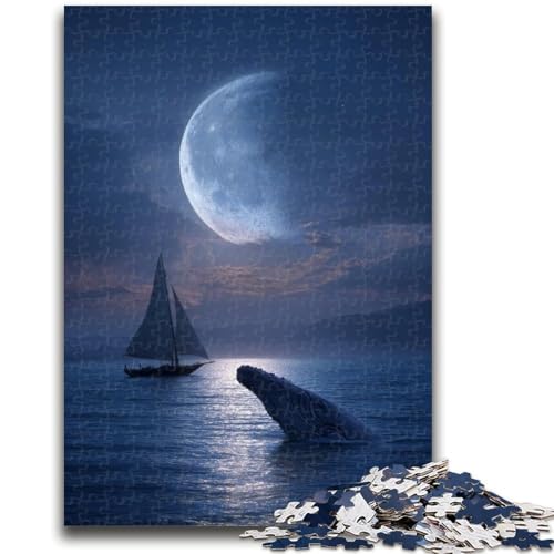 Puzzle 1000 Teile für Teenager, Tierwal, Elefantenspielzeug, Denkspiel, Geburtstagsgeschenk, Geschenke, Wandkunst für Kinder ab 14 Jahren, 26x38cm von ZKYUBEK