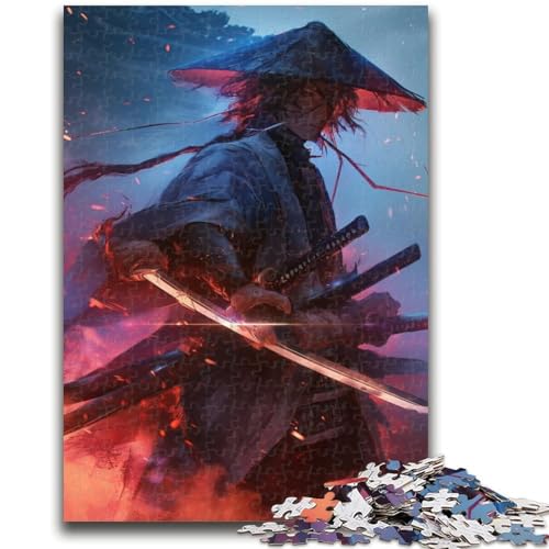Puzzle 1000 Teile für Teenager, geheimnisvolle Ninja-Samurai, Lernspielzeug, Familienspiele, stärkt die Liebe zwischen Paaren, 26x38cm Puzzle 1000 Teile für Teenager, geheimnisvolle Ninja-Samurai, Lernspielzeug, Familienspiele, stärkt die Liebe zwischen Paaren, 26x38cm von ZKYUBEK