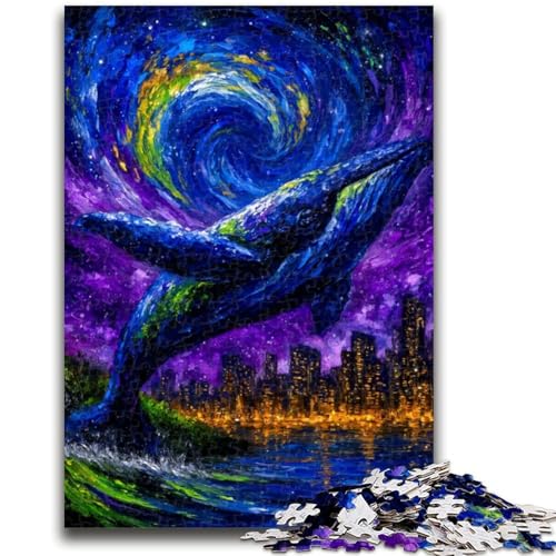 Puzzle 1000 Teile für Teenager, geheimnisvoller Wal, Lernspielzeug, Familienspiele, stärkt die Liebe zwischen Paaren, 50x75cm Puzzle 1000 Teile für Teenager, geheimnisvoller Wal, Lernspielzeug, Familienspiele, stärkt die Liebe zwischen Paaren, 50x75cm von ZKYUBEK