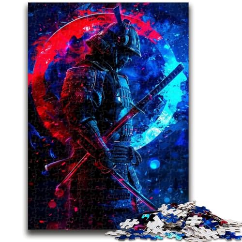 Puzzle 1000 Teile für Teenager, japanischer Neon-Ninja, ab 14 Jahren, entspannendes intellektuelles Lernspielzeug, tolles Geschenk, 50x75cm von ZKYUBEK