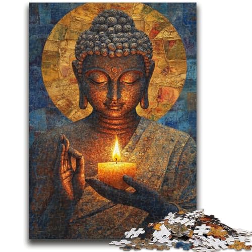 Puzzle 1000 Teile für Teenager Buddha-Kunst, geeignet für Personen ab 14 Jahren, Lernspiele, Wichtelgeschenke, 50x75cm von ZKYUBEK