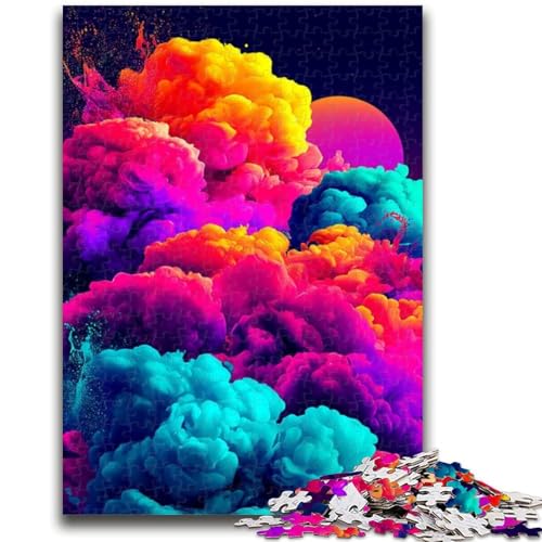 Puzzle 1000 Teile für Teenager Explosionswolke, für 14+ Anspruchsvolles Spiel als Geschenk für die ganze Familie und Freunde 26X38CM von ZKYUBEK