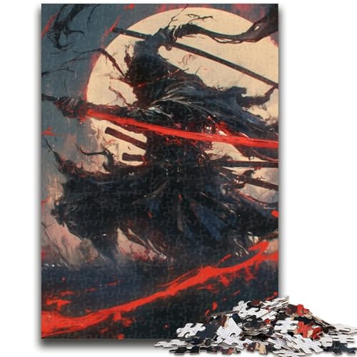 Puzzle 1000 Teile für Teenager-Geschenke, Mysteriöser Ninja-Samurai, für Alter 14+, Lernspiele für Erwachsene und Teenager, Kunstwerk-Geschenk, 50x75cm Puzzle 1000 Teile für Teenager-Geschenke, Mysteriöser Ninja-Samurai, für Alter 14+, Lernspiele für Erwachsene und Teenager, Kunstwerk-Geschenk, 50x75cm von ZKYUBEK