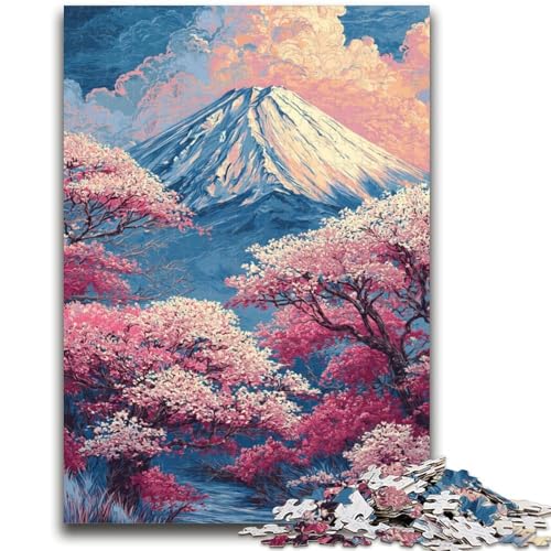 Puzzle 1000 Teile für Teenager-Geschenke Kirschblüte am Berg Fuji, Familienaktivität, einzigartige Heimdekoration und Geschenke für Kinder ab 14 Jahren, 50x75cm Puzzle 1000 Teile für Teenager-Geschenke Kirschblüte am Berg Fuji, Familienaktivität, einzigartige Heimdekoration und Geschenke für Kinder ab 14 Jahren, 50x75cm von ZKYUBEK