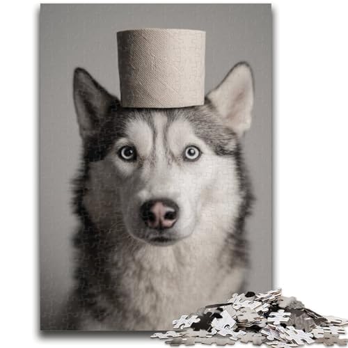 Puzzle 1000 Teile für Teenager Husky spielt mit Toilettenpapier, für und ab 14 Jahren Pädagogisches Lernspielzeug Familienspiele Geburtstagsgeschenk 50X75CM Puzzle 1000 Teile für Teenager Husky spielt mit Toilettenpapier, für und ab 14 Jahren Pädagogisches Lernspielzeug Familienspiele Geburtstagsgeschenk 50X75CM von ZKYUBEK