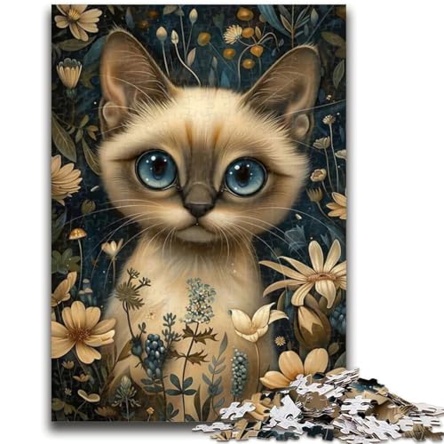 Puzzle 1000 Teile für Teenager Kätzchen, für 14+ Anspruchsvolles Spiel als Geschenk für die ganze Familie und Freunde 50X75CM von ZKYUBEK