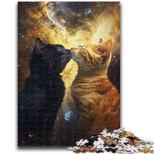 Puzzle 1000 Teile für Teenager Katzenpaar, Geeignet für Personen ab 14 Jahren Lernspiele Wichtelgeschenke 26X38CM Puzzle 1000 Teile für Teenager Katzenpaar, Geeignet für Personen ab 14 Jahren Lernspiele Wichtelgeschenke 26X38CM von ZKYUBEK