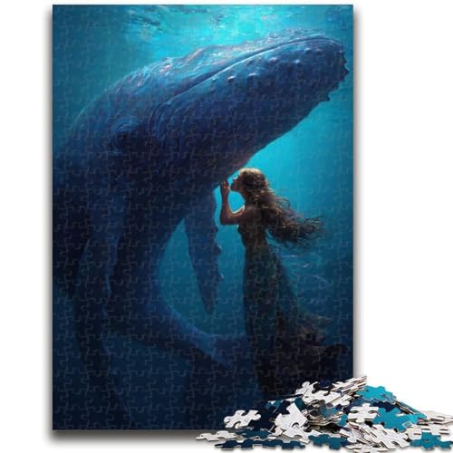 Puzzle 1000 Teile für Teenager Tierwal, für 14+ Anspruchsvolles Spiel als Geschenk für die ganze Familie und Freunde 26X38CM von ZKYUBEK