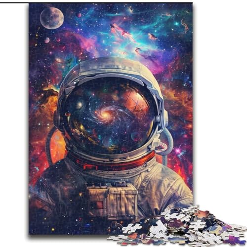 Puzzle Astronaut Holzpuzzle 50x75cm, Denkspiel, interaktives Familienspiel, geeignet für Kinder ab 14 Jahren von ZKYUBEK