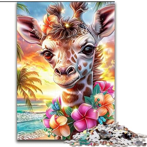 Puzzle Blumen Giraffe Holzpuzzle 50X75CM Denkspiel, Interaktives Familienspiel, Geeignet für Kinder ab 14 Jahren Puzzle Blumen Giraffe Holzpuzzle 50X75CM Denkspiel, Interaktives Familienspiel, Geeignet für Kinder ab 14 Jahren von ZKYUBEK