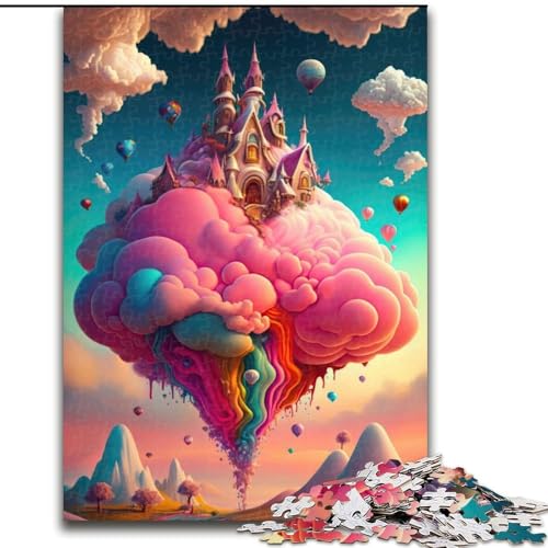 Puzzle Candyland für Kinderzimmer, Holzpuzzle, Größe 50x75cm, anspruchsvolles Denkspiel, Familienaktivität, Heimdekoration von ZKYUBEK