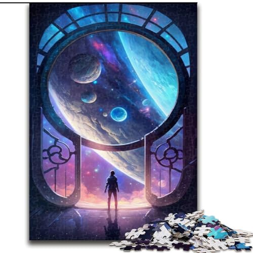 Puzzle Die Tür zum Unbekannten, Kartonpuzzle, Größe 26x38cm, Denkspiel, interaktives Familienspiel, geeignet für Kinder ab 14 Jahren von ZKYUBEK