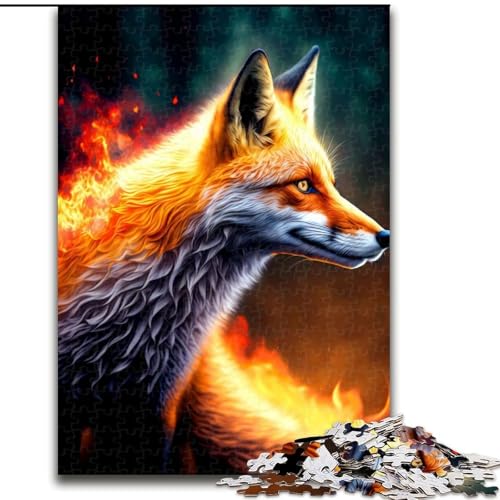 Puzzle Fantasy Fox Holzpuzzle Größe 50x75cm Denkspiel, interaktives Familienspiel, geeignet für Kinder ab 14 Jahren von ZKYUBEK
