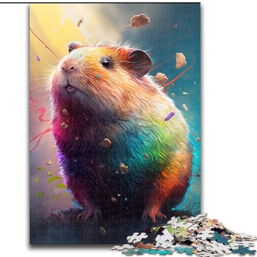Puzzle Meerschweinchen malen, schwierige Puzzles für Erwachsene, Größe 26x38cm, perfekt für Teenager und Sammler, ideale Heimdekoration und Reisegeschenk von ZKYUBEK