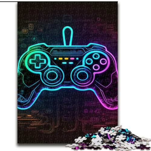 Puzzle Neon-Spiel, Papp-Puzzle, Größe 26x38cm, anspruchsvolles Denkspiel, Familienaktivität, Heimdekoration Puzzle Neon-Spiel, Papp-Puzzle, Größe 26x38cm, anspruchsvolles Denkspiel, Familienaktivität, Heimdekoration von ZKYUBEK