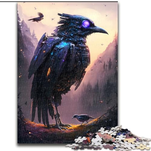 Puzzle Rabe, Holzpuzzle, Größe 50x75cm, anspruchsvolles Denkspiel, Familienaktivität, Heimdekoration Puzzle Rabe, Holzpuzzle, Größe 50x75cm, anspruchsvolles Denkspiel, Familienaktivität, Heimdekoration von ZKYUBEK