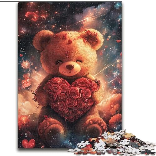Puzzle Teddybär-Holzpuzzle 26x38cm, Denkspiel, interaktives Familienspiel, geeignet für Kinder ab 14 Jahren Puzzle Teddybär-Holzpuzzle 26x38cm, Denkspiel, interaktives Familienspiel, geeignet für Kinder ab 14 Jahren von ZKYUBEK