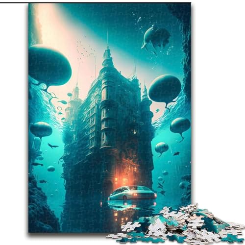 Puzzle Unter Wasserstadt, Karton, Größe 26x38cm, anspruchsvolles Denkspiel, Familienaktivität, Heimdekoration Puzzle Unter Wasserstadt, Karton, Größe 26x38cm, anspruchsvolles Denkspiel, Familienaktivität, Heimdekoration von ZKYUBEK