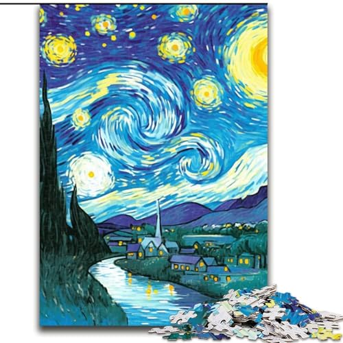 Puzzle Van Gogh Nachthimmel Holzpuzzle 26x38cm Denkspiel, interaktives Familienspiel, geeignet für Kinder ab 14 Jahren Puzzle Van Gogh Nachthimmel Holzpuzzle 26x38cm Denkspiel, interaktives Familienspiel, geeignet für Kinder ab 14 Jahren von ZKYUBEK