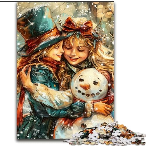 Puzzle Weihnachts-Schneemann-Holzpuzzle 50x75cm, Denkspiel, interaktives Familienspiel, geeignet für Kinder ab 14 Jahren Puzzle Weihnachts-Schneemann-Holzpuzzle 50x75cm, Denkspiel, interaktives Familienspiel, geeignet für Kinder ab 14 Jahren von ZKYUBEK