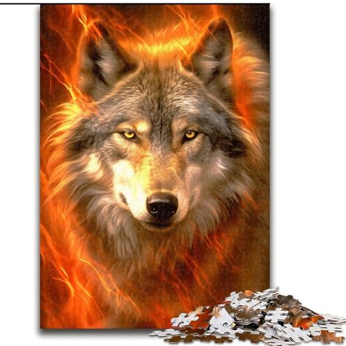 Puzzle Wolf Holzpuzzle 26x38cm Denkspiel, interaktives Familienspiel, geeignet für Kinder ab 14 Jahren Puzzle Wolf Holzpuzzle 26x38cm Denkspiel, interaktives Familienspiel, geeignet für Kinder ab 14 Jahren von ZKYUBEK
