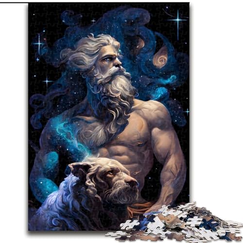 Puzzle Zeus und Sein Begleiter, Holzpuzzle, Größe 50x75cm, anspruchsvolles Denkspiel, Familienaktivität, Heimdekoration Puzzle Zeus und Sein Begleiter, Holzpuzzle, Größe 50x75cm, anspruchsvolles Denkspiel, Familienaktivität, Heimdekoration von ZKYUBEK