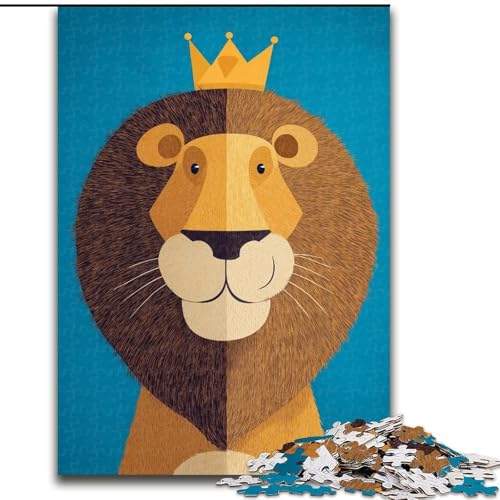 Puzzle für 1000 Teile, Abstrakter Löwe, Papppuzzle, 26x38cm, Spiel für Erwachsene, Geschenk, interaktives Familienspiel, Gehirn-Herausforderung von ZKYUBEK