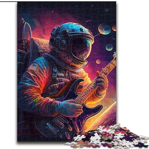 Puzzle für 1000 Teile, Astronaut spielt Gitarre, aus Pappe, Puzzle für Erwachsene, Größe 26x38cm, ideal für Verliebte, perfektes Weihnachts-, Neujahrs- oder Valentinstagsgeschenk Puzzle für 1000 Teile, Astronaut spielt Gitarre, aus Pappe, Puzzle für Erwachsene, Größe 26x38cm, ideal für Verliebte, perfektes Weihnachts-, Neujahrs- oder Valentinstagsgeschenk von ZKYUBEK