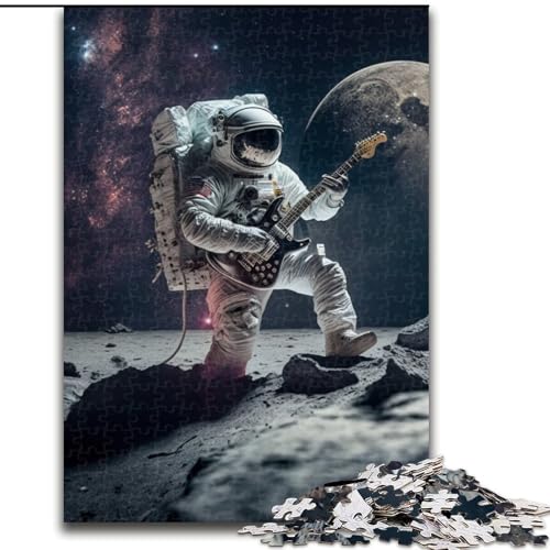 Puzzle für 1000 Teile, Astronaut spielt Gitarre, aus Pappe, Puzzle für Erwachsene, Größe 26x38cm, ideal für Verliebte, perfektes Weihnachts-, Neujahrs- oder Valentinstagsgeschenk Puzzle für 1000 Teile, Astronaut spielt Gitarre, aus Pappe, Puzzle für Erwachsene, Größe 26x38cm, ideal für Verliebte, perfektes Weihnachts-, Neujahrs- oder Valentinstagsgeschenk von ZKYUBEK