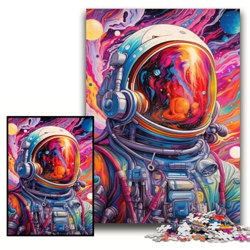 Puzzle für 1000 Teile, Astronauten-Puzzle für Erwachsene, 26x38cm, kreatives Familienspiel und Heimdekoration, Teenager Puzzle für 1000 Teile, Astronauten-Puzzle für Erwachsene, 26x38cm, kreatives Familienspiel und Heimdekoration, Teenager von ZKYUBEK
