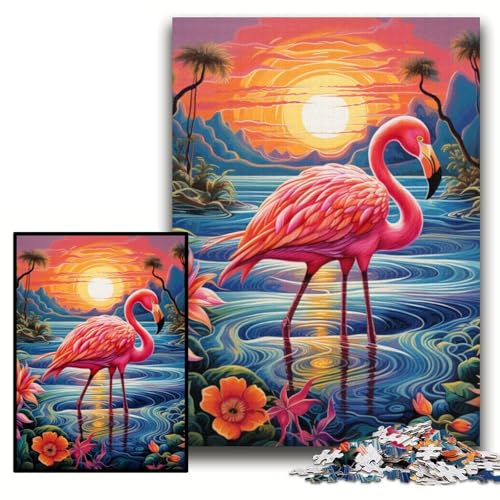 Puzzle für 1000 Teile, Flamingo-Puzzles für Erwachsene, 26x38cm, kreatives Familienspiel und Heimdekoration, Teenager Puzzle für 1000 Teile, Flamingo-Puzzles für Erwachsene, 26x38cm, kreatives Familienspiel und Heimdekoration, Teenager von ZKYUBEK