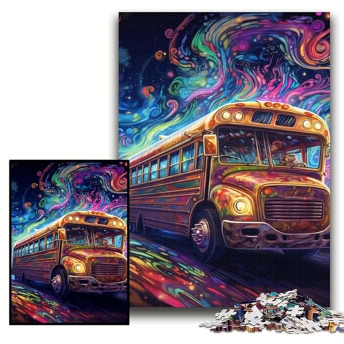 Puzzle für 1000 Teile, Galaxy Bus, Holzpuzzle, 50x75cm, Muttertag, Geburtstag, Weihnachten Puzzle für 1000 Teile, Galaxy Bus, Holzpuzzle, 50x75cm, Muttertag, Geburtstag, Weihnachten von ZKYUBEK