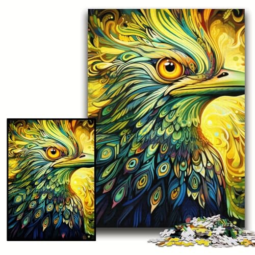 Puzzle für 1000 Teile, Grüner Spatz, Holzpuzzle, 50x75cm, Muttertag, Geburtstag, Weihnachten Puzzle für 1000 Teile, Grüner Spatz, Holzpuzzle, 50x75cm, Muttertag, Geburtstag, Weihnachten von ZKYUBEK