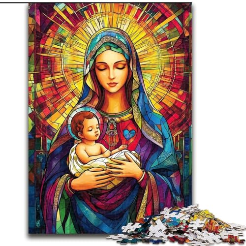 Puzzle für 1000 Teile, Jungfrau Maria, Papppuzzle, 26x38cm, Spiel für Erwachsene, Geschenk, Familienspiel, interaktives Denkspiel, Geschenk Puzzle für 1000 Teile, Jungfrau Maria, Papppuzzle, 26x38cm, Spiel für Erwachsene, Geschenk, Familienspiel, interaktives Denkspiel, Geschenk von ZKYUBEK
