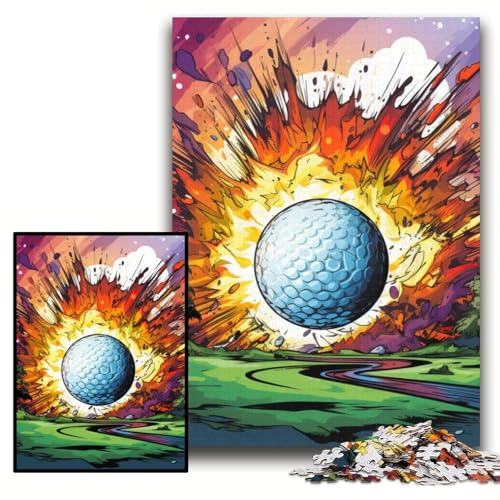 Puzzle für 1000 Teile, buntes Golf-Puzzle aus Pappe, 26x38cm, Muttertag, Geburtstag, Weihnachten Puzzle für 1000 Teile, buntes Golf-Puzzle aus Pappe, 26x38cm, Muttertag, Geburtstag, Weihnachten von ZKYUBEK