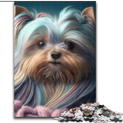 Puzzle für 1000 Teile, süßes Yorkie-Unmögliches Puzzle für Erwachsene, Größe 26x38cm, Geschenk für Männer und Frauen, für den Alltag und besondere Anlässe Puzzle für 1000 Teile, süßes Yorkie-Unmögliches Puzzle für Erwachsene, Größe 26x38cm, Geschenk für Männer und Frauen, für den Alltag und besondere Anlässe von ZKYUBEK