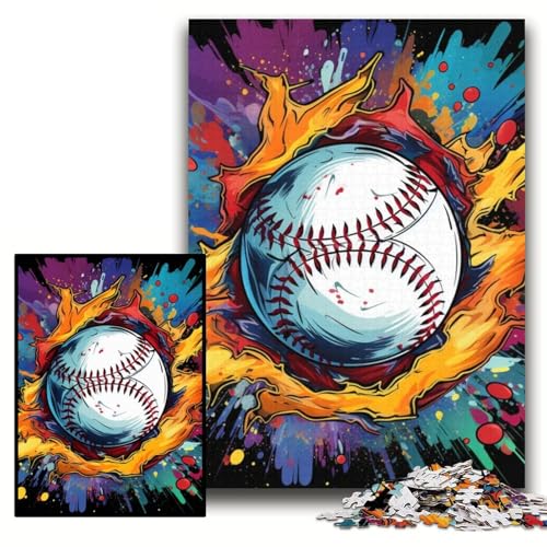 Puzzle für Erwachsene, 1000 Bunte Baseball-Puzzles aus Pappe, 26x38cm, für Teenager und Familienspaß – DIY-Denkspiel als Geschenk Puzzle für Erwachsene, 1000 Bunte Baseball-Puzzles aus Pappe, 26x38cm, für Teenager und Familienspaß – DIY-Denkspiel als Geschenk von ZKYUBEK