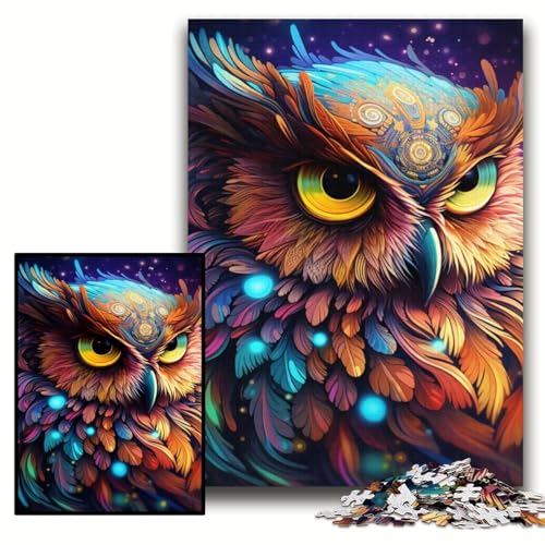 Puzzle für Erwachsene, 1000 Bunte Eulen-Holzpuzzles, 50x75cm, für Teenager und Familienspaß – DIY-Denkspiel als Geschenk Puzzle für Erwachsene, 1000 Bunte Eulen-Holzpuzzles, 50x75cm, für Teenager und Familienspaß – DIY-Denkspiel als Geschenk von ZKYUBEK