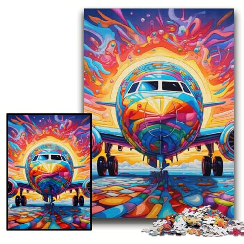 Puzzle für Erwachsene, 1000 Bunte Flugzeug-Puzzles aus Pappe, 26x38cm, für Teenager und Familienspaß – DIY-Denkspiel als Geschenk Puzzle für Erwachsene, 1000 Bunte Flugzeug-Puzzles aus Pappe, 26x38cm, für Teenager und Familienspaß – DIY-Denkspiel als Geschenk von ZKYUBEK