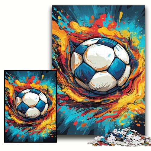 Puzzle für Erwachsene, 1000 Bunte Fußball-Holzpuzzles, 50x75cm, für Teenager und Familienspaß – DIY-Denkspiel als Geschenk Puzzle für Erwachsene, 1000 Bunte Fußball-Holzpuzzles, 50x75cm, für Teenager und Familienspaß – DIY-Denkspiel als Geschenk von ZKYUBEK