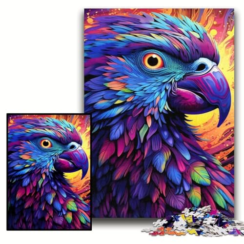 Puzzle für Erwachsene, 1000 Bunte Papageien-Holzpuzzles, 50x75cm, für Teenager und Familienspaß – DIY-Denkspiel als Geschenk Puzzle für Erwachsene, 1000 Bunte Papageien-Holzpuzzles, 50x75cm, für Teenager und Familienspaß – DIY-Denkspiel als Geschenk von ZKYUBEK