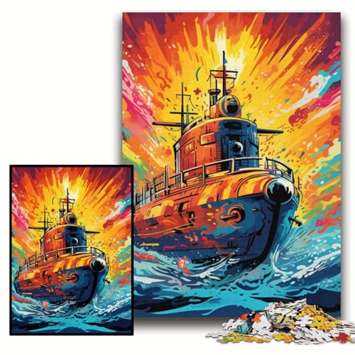 Puzzle für Erwachsene, 1000 Bunte U-Boot-Holzpuzzles, 50x75cm, für Teenager und Familienspaß – DIY-Denkspiel als Geschenk Puzzle für Erwachsene, 1000 Bunte U-Boot-Holzpuzzles, 50x75cm, für Teenager und Familienspaß – DIY-Denkspiel als Geschenk von ZKYUBEK