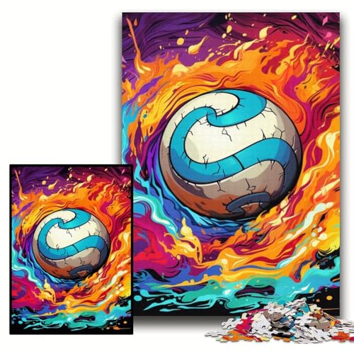 Puzzle für Erwachsene, 1000 Bunte Volleyball-Holzpuzzles, 50x75cm, für Teenager und Familienspaß – DIY-Denkspiel als Geschenk Puzzle für Erwachsene, 1000 Bunte Volleyball-Holzpuzzles, 50x75cm, für Teenager und Familienspaß – DIY-Denkspiel als Geschenk von ZKYUBEK