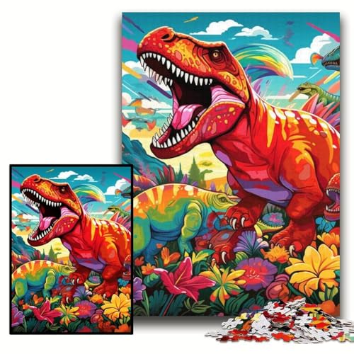 Puzzle für Erwachsene, 1000 Dinosaurier-Kunst, anspruchsvolle Puzzles, 50x75cm, Lernspielzeug für Teenager, Heim- und Bürodekoration Puzzle für Erwachsene, 1000 Dinosaurier-Kunst, anspruchsvolle Puzzles, 50x75cm, Lernspielzeug für Teenager, Heim- und Bürodekoration von ZKYUBEK
