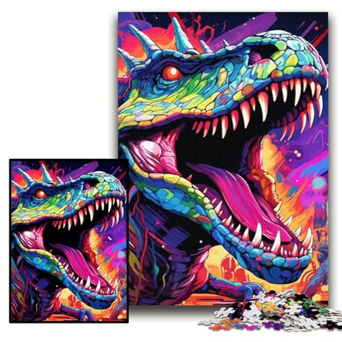 Puzzle für Erwachsene, 1000 Dinosaurier-Kunst, anspruchsvolle Puzzles, 50x75cm, Lernspielzeug für Teenager, Heim- und Bürodekoration Puzzle für Erwachsene, 1000 Dinosaurier-Kunst, anspruchsvolle Puzzles, 50x75cm, Lernspielzeug für Teenager, Heim- und Bürodekoration von ZKYUBEK