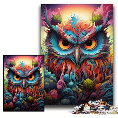Puzzle für Erwachsene, 1000 Eulen-Puzzles aus Pappe, 26x38cm, Weihnachten, Halloween, Ostern, Neujahr Puzzle für Erwachsene, 1000 Eulen-Puzzles aus Pappe, 26x38cm, Weihnachten, Halloween, Ostern, Neujahr von ZKYUBEK
