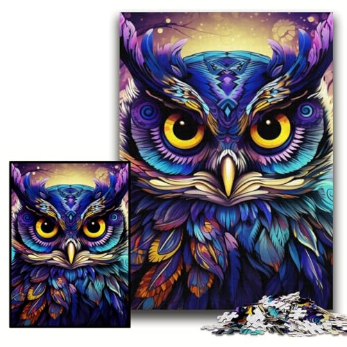 Puzzle für Erwachsene, 1000 Farben, Eulen-Puzzle, anspruchsvolle Puzzles, 26x38cm, Lernspielzeug für Teenager, Heim- und Bürodekoration Puzzle für Erwachsene, 1000 Farben, Eulen-Puzzle, anspruchsvolle Puzzles, 26x38cm, Lernspielzeug für Teenager, Heim- und Bürodekoration von ZKYUBEK