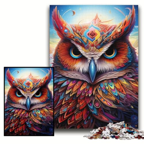 Puzzle für Erwachsene, 1000 Farben, Eulen-Puzzle, anspruchsvolle Puzzles, 50x75cm, Lernspielzeug für Teenager, Heim- und Bürodekoration Puzzle für Erwachsene, 1000 Farben, Eulen-Puzzle, anspruchsvolle Puzzles, 50x75cm, Lernspielzeug für Teenager, Heim- und Bürodekoration von ZKYUBEK