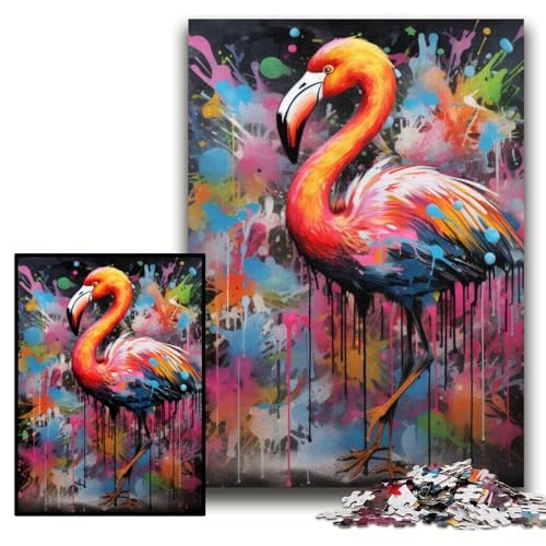Puzzle für Erwachsene, 1000 Flamingo-Puzzles, anspruchsvolle Puzzles, 26x38cm, Lernspielzeug für Teenager, Heim- und Bürodekoration Puzzle für Erwachsene, 1000 Flamingo-Puzzles, anspruchsvolle Puzzles, 26x38cm, Lernspielzeug für Teenager, Heim- und Bürodekoration von ZKYUBEK