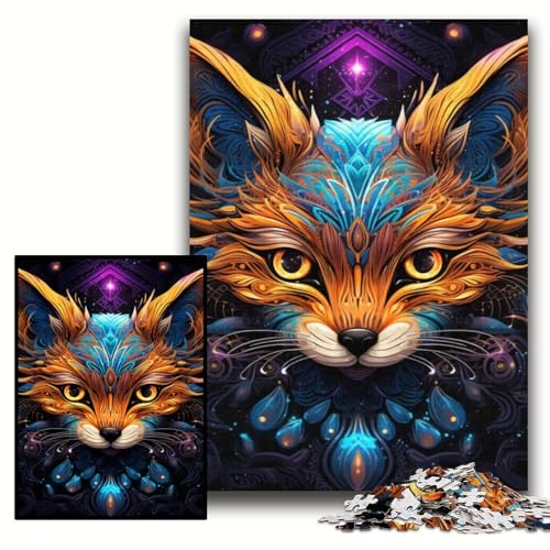 Puzzle für Erwachsene, 1000 Fuchs-Holzpuzzles, 50x75cm, für Teenager und Familienspaß – DIY-Denkspiel als Geschenk Puzzle für Erwachsene, 1000 Fuchs-Holzpuzzles, 50x75cm, für Teenager und Familienspaß – DIY-Denkspiel als Geschenk von ZKYUBEK